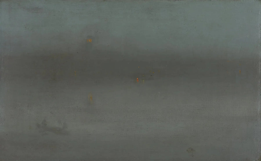 Notturno, blu e argento: Battersea Reach - James Abbott McNeill Whistler