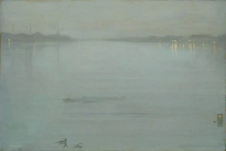 Nocturne : Bleu et Argent - Cremorne Lights - James Abbott McNeill Whistler image 1 reproduction artisanale de tableau