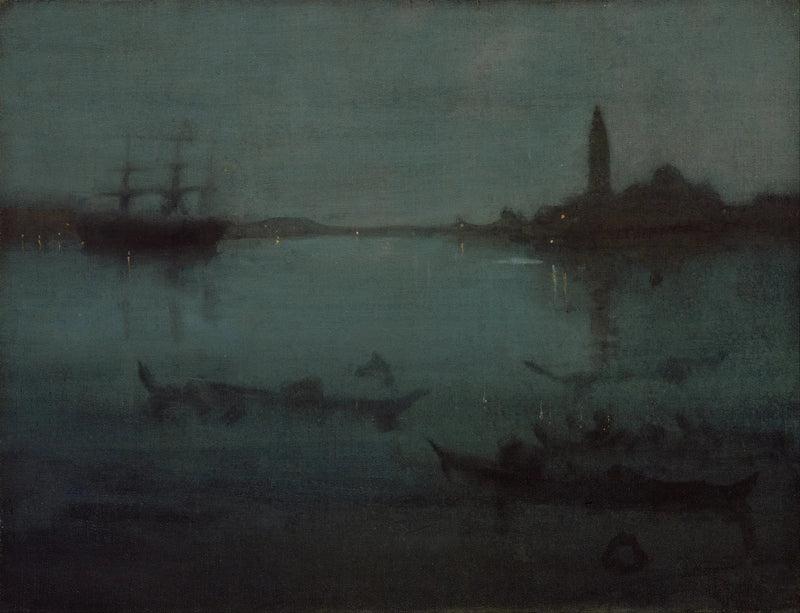 Notturno in blu e argento: La laguna, Venezia - James Abbott McNeill Whistler