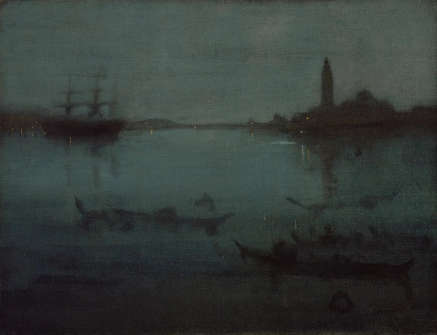 Notturno in blu e argento: La laguna, Venezia - James Abbott McNeill Whistler