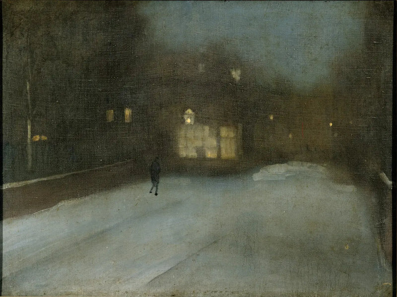 Notturno in grigio e oro: Chelsea Snow - James Abbott McNeill Whistler