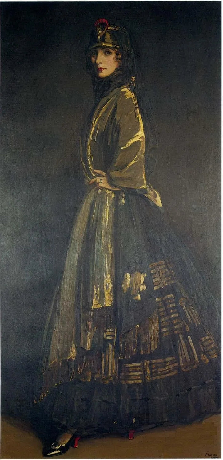 Nocciola in nero e oro - John Lavery