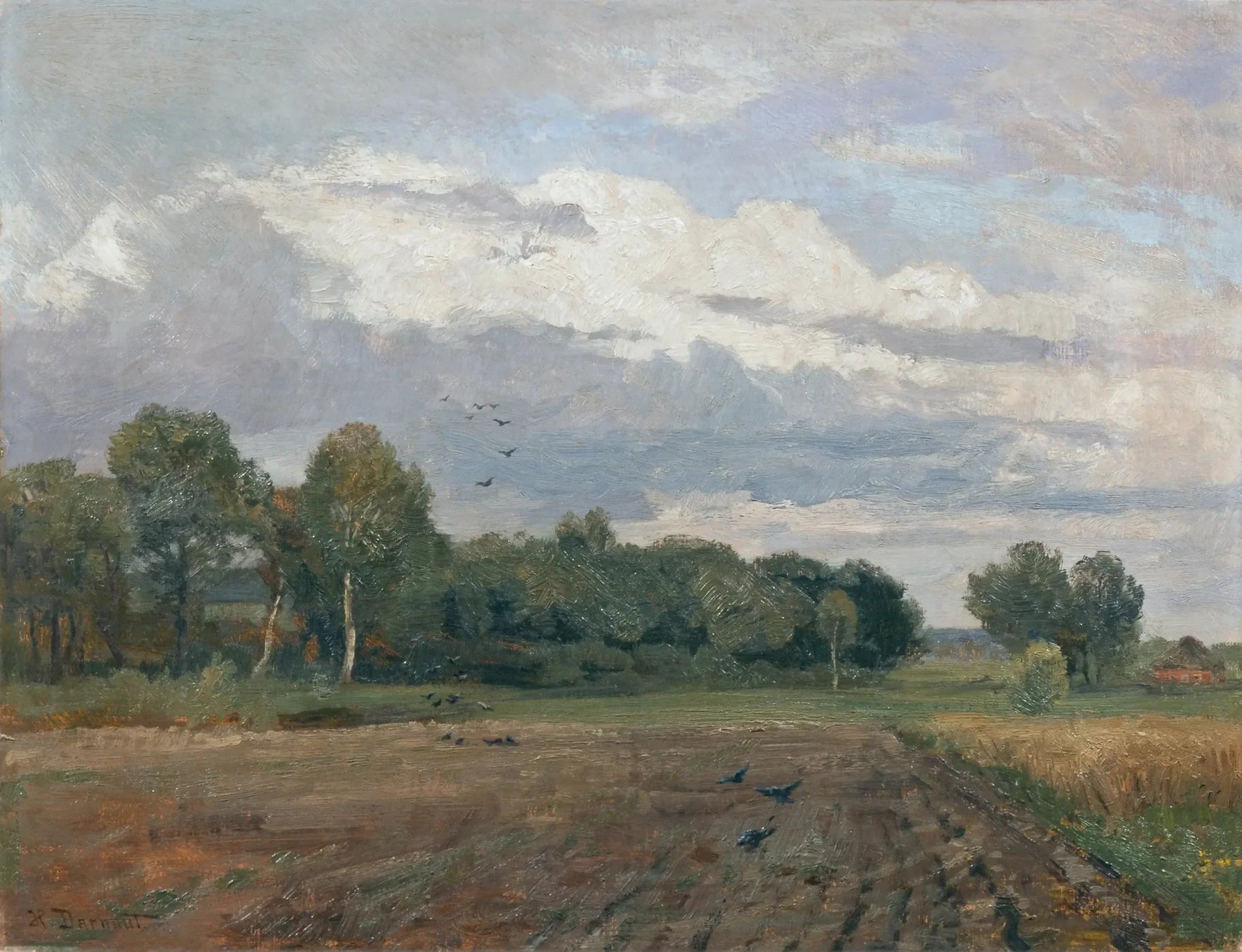 Nordische Landschaft - Hugo Darnaut image 1 copie de tableau peinte à la main