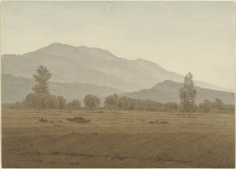 Nuova Luna sopra le Montagne dei Giganti - Caspar David Friedrich