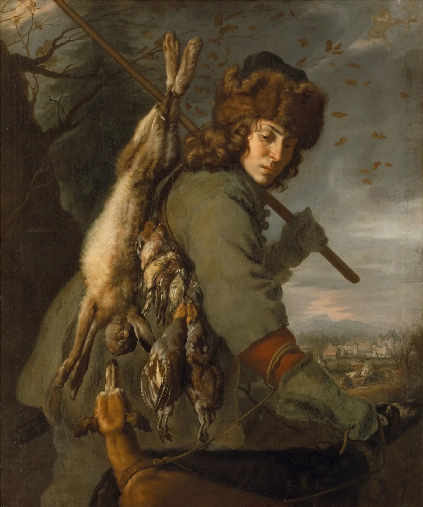 Novembre : Un chasseur - Joachim von Sandrart image 1 reproduction artisanale de tableau