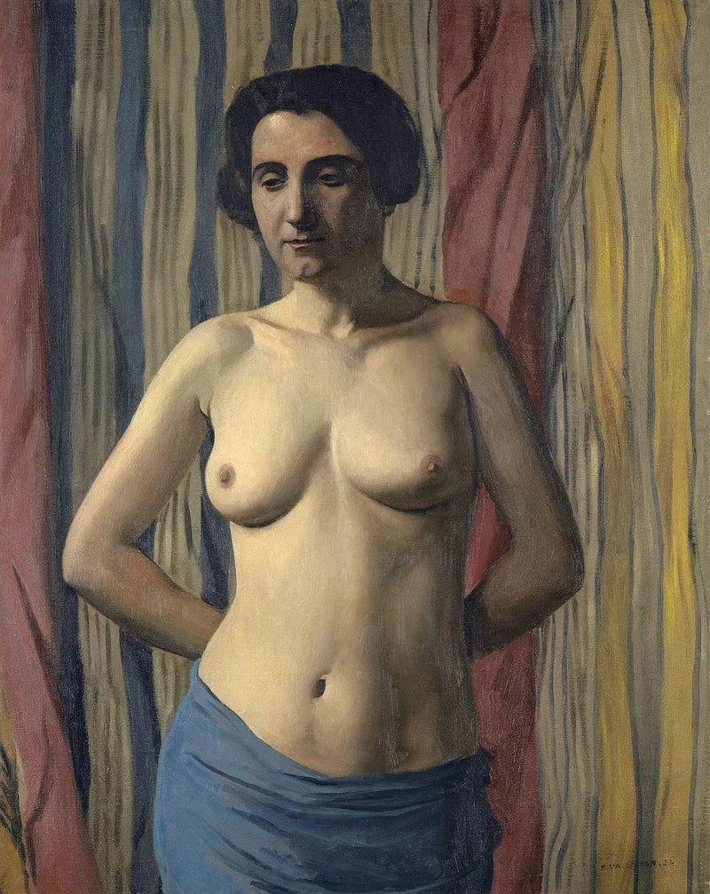 Nu alla sciarpa blu - Félix Vallotton