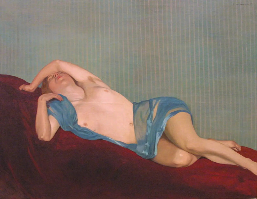 Nu alla sciarpa verde - Félix Vallotton