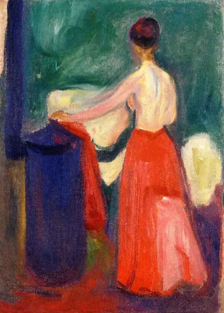 Nudo con gonna rossa - Edvard Munch