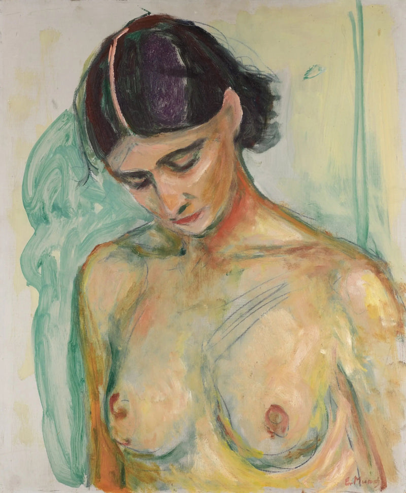 Nudo con la testa inclinata - Edvard Munch