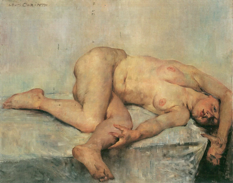 sdraiato nudo - Lovis Corinth