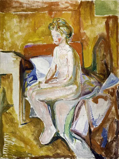 Nu seduto sul bordo del letto - Edvard Munch