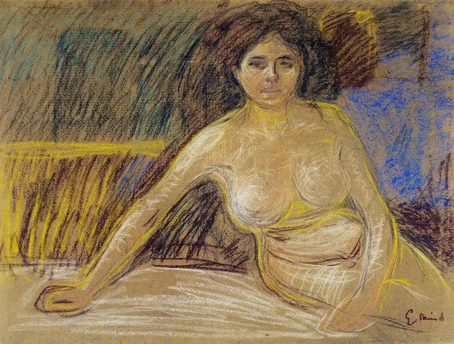 Nu seduto - Edvard Munch