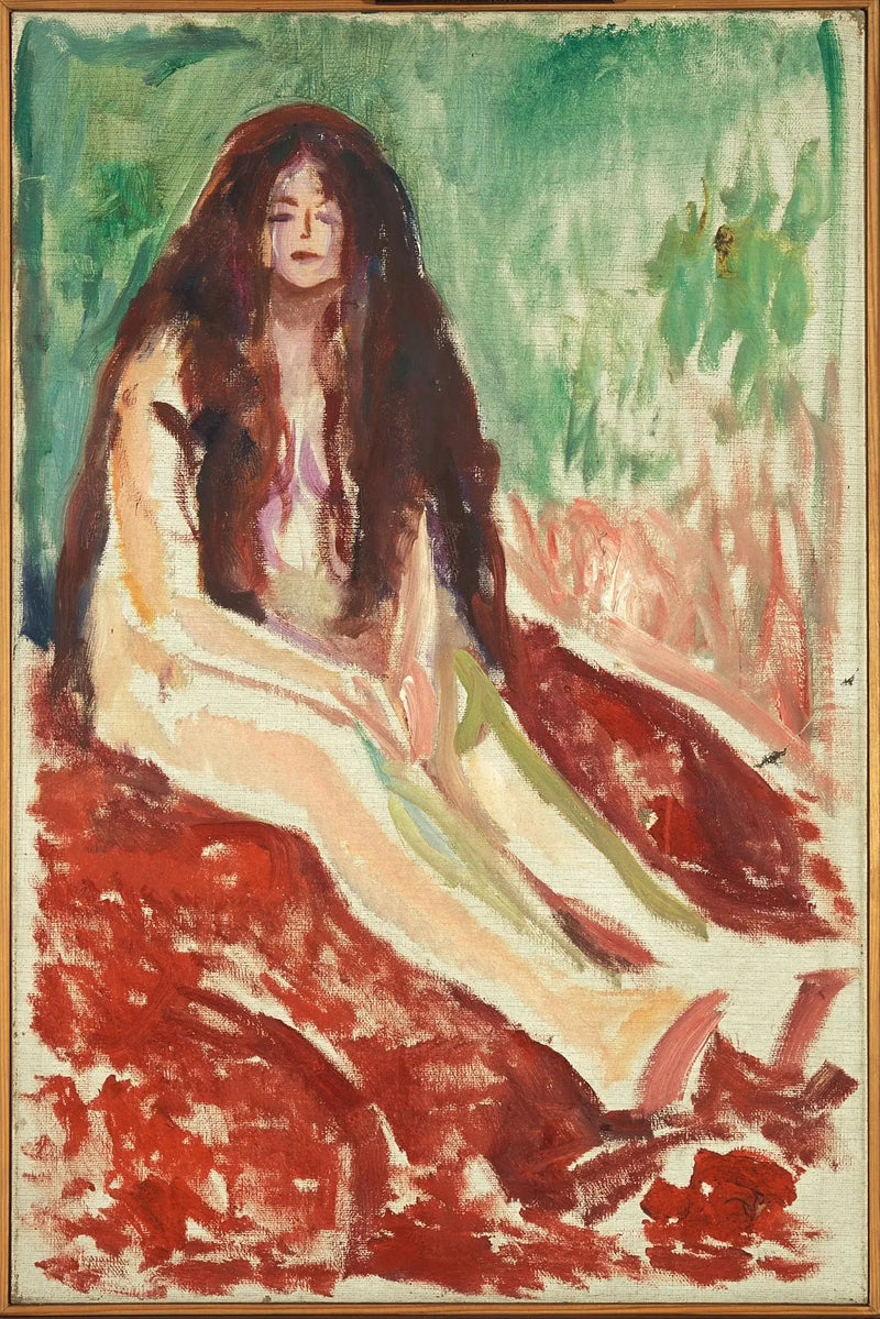 Nu seduto - Edvard Munch