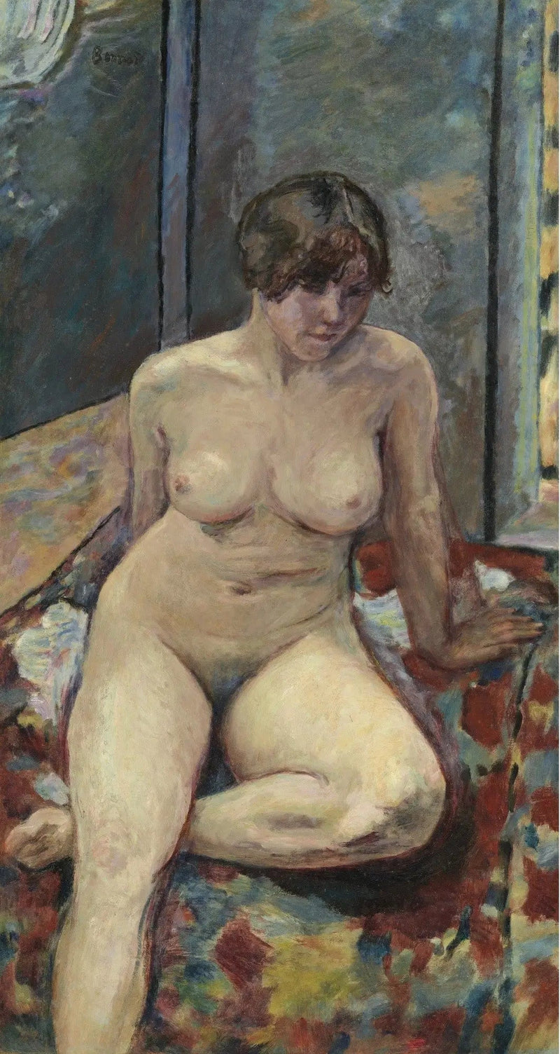 Nu seduto, gamba piegata - Pierre Bonnard