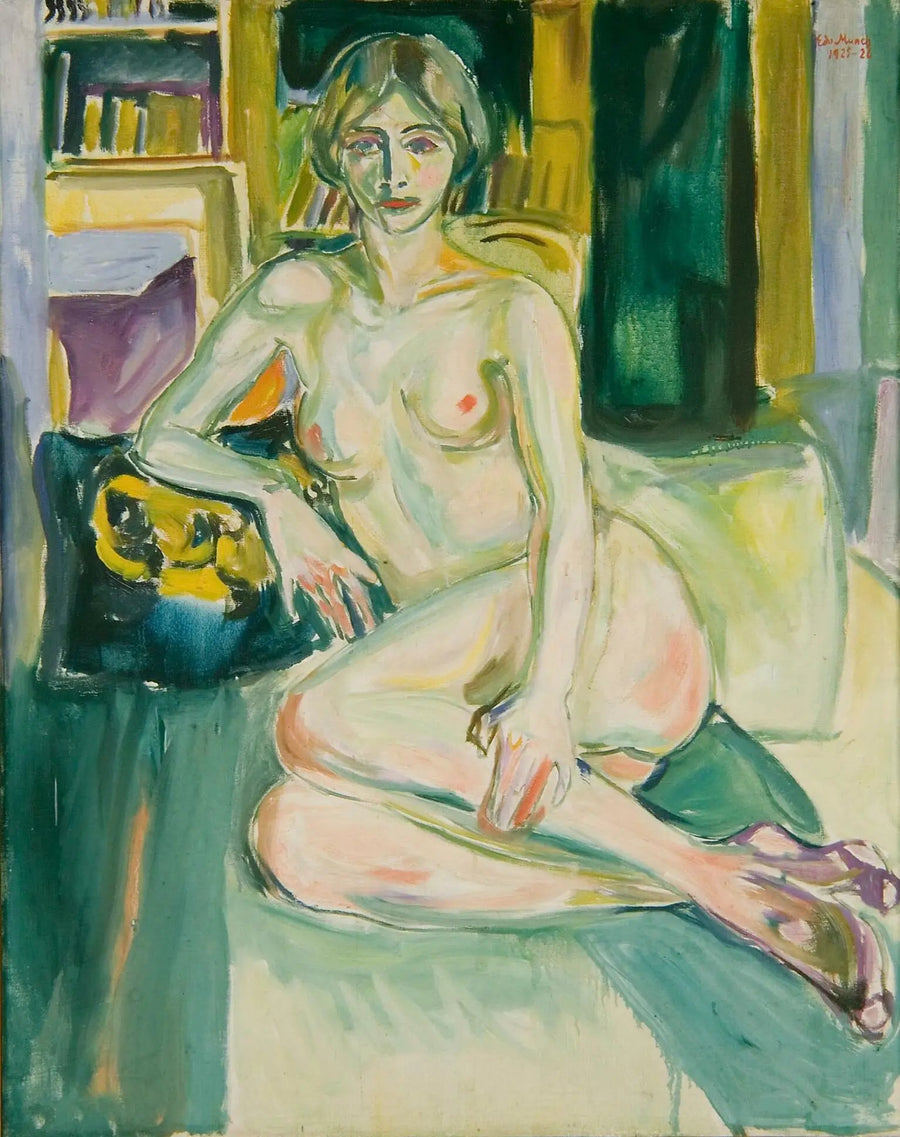 Nu, seduto sul divano - Edvard Munch