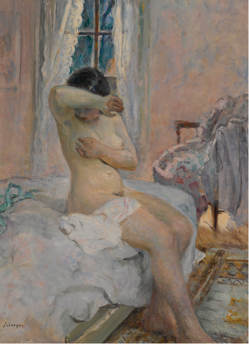 Nudo seduto sul letto - Henri Lebasque
