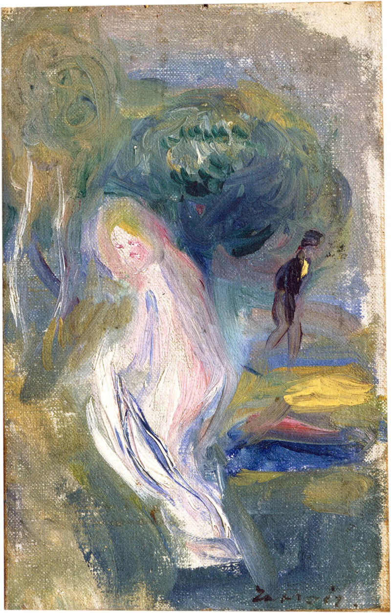 Nu con personaggio sullo sfondo - Pierre-Auguste Renoir