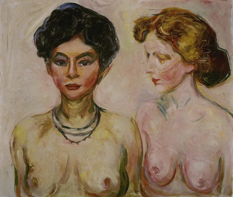 Nu biondo e bruno - Edvard Munch