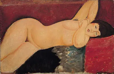 Nu couché - Amedeo Modigliani image 1 reproduction artisanale de tableau