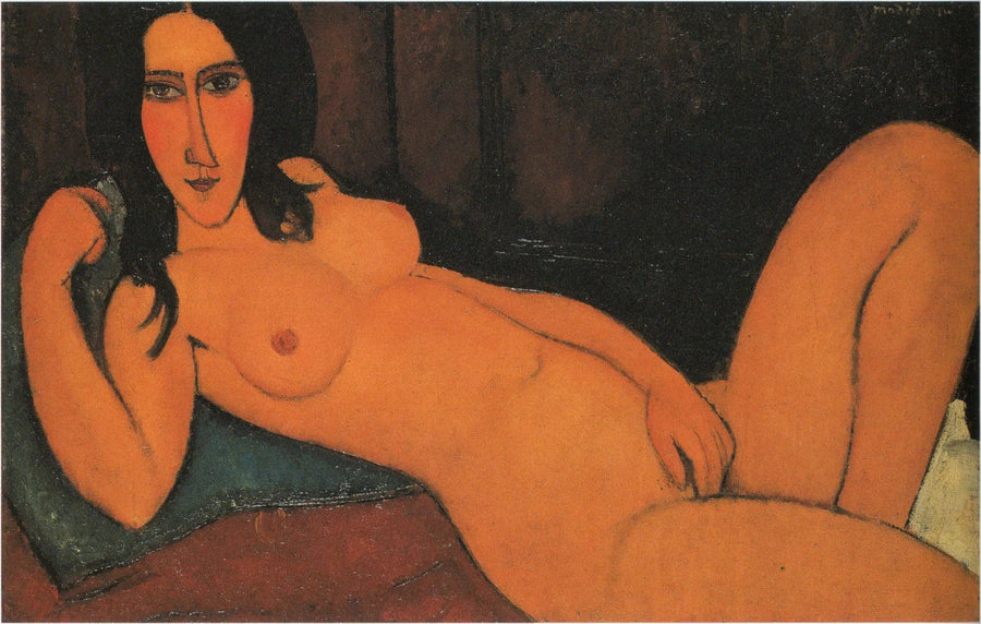 Nudo sdraiato con capelli sciolti - Amedeo Modigliani