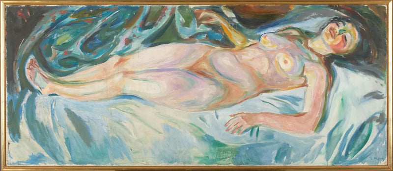 Nudo sdraiato: notte - Edvard Munch