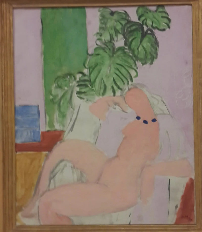 Nudo in una poltrona, pianta verde - Henri Matisse