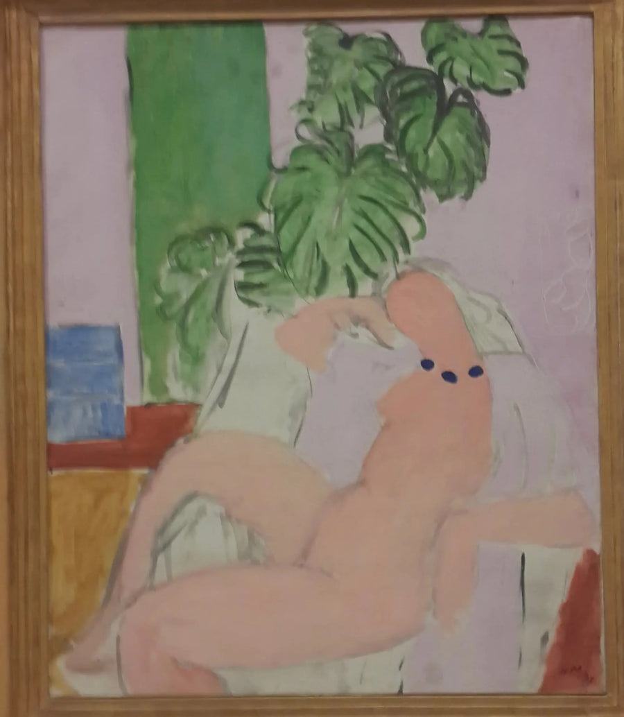 Nudo in una poltrona, pianta verde - Henri Matisse