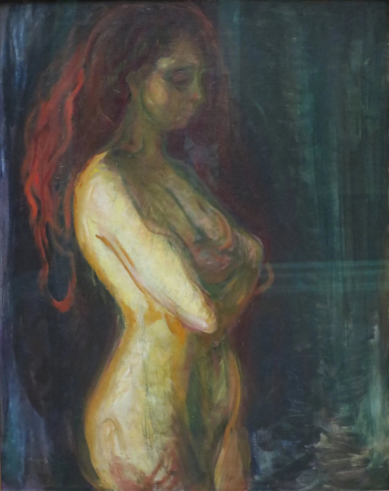 Nudo di profilo rivolto a destra - Edvard Munch