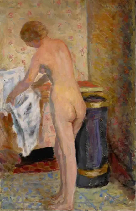 Nu in piedi con l'asciugamano - Pierre Bonnard
