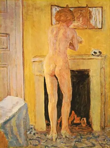Nu davanti al camino - Pierre Bonnard