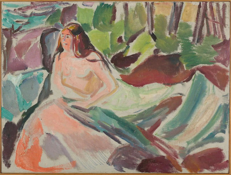 Nudo nella foresta - Edvard Munch