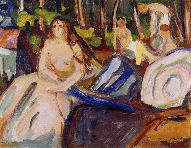 Nudo nella foresta - Edvard Munch