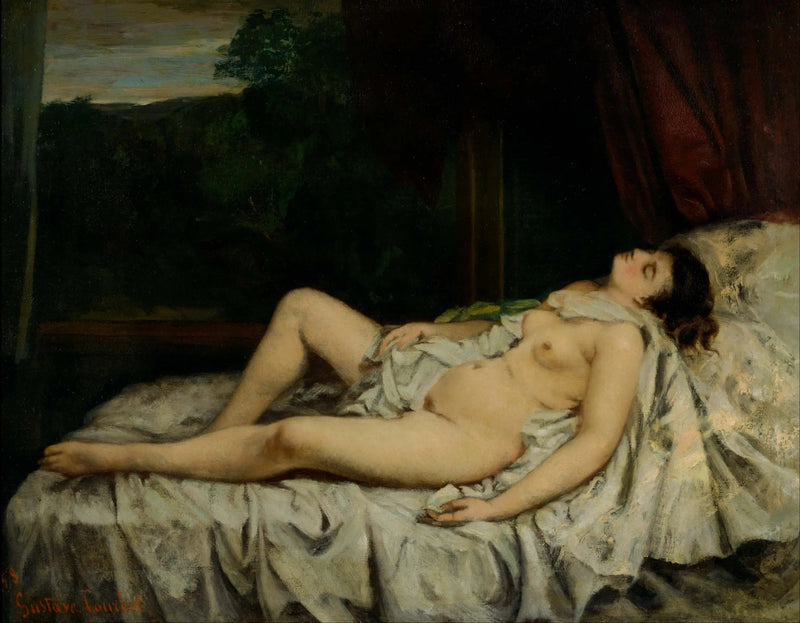 Nu addormentato - Gustave Courbet