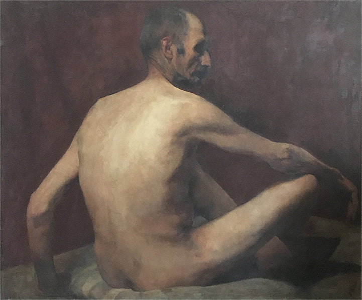 Sentato maschile nudo - Eliseu Visconti
