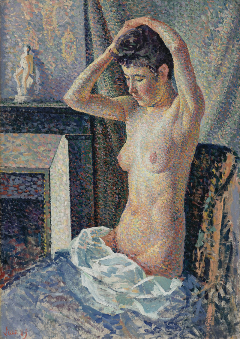 Nu si acconcia i capelli - Maximilien Luce