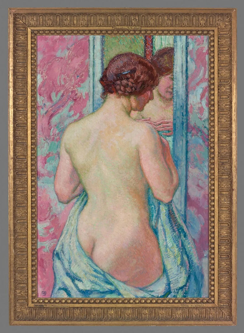 Nudo in piedi davanti allo specchio - Theo van Rysselberghe