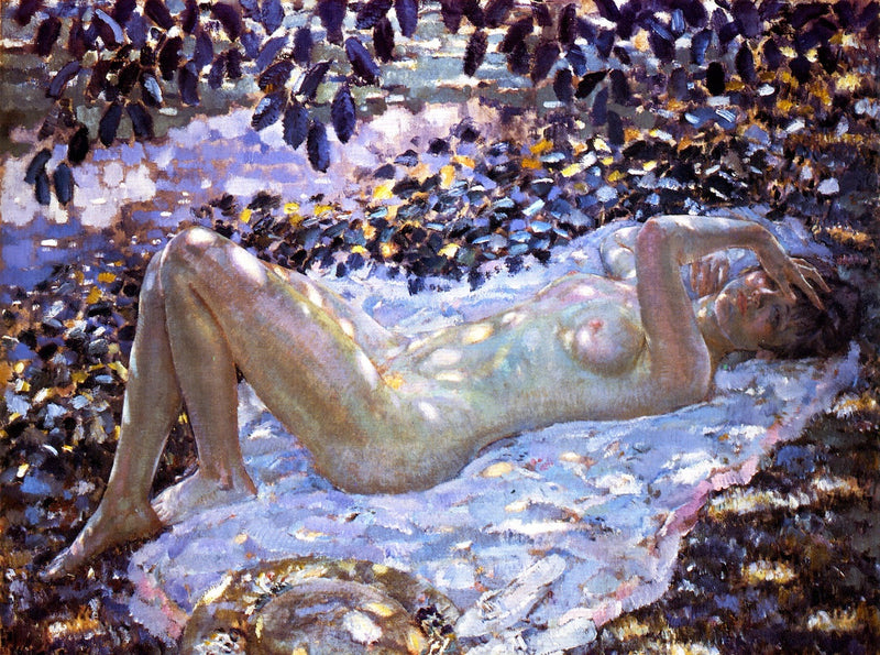 Nuova sotto una luce macchiata - Frederick Carl Frieseke