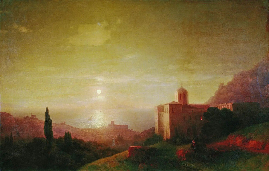 Notte al chiaro di luna sulla riva del mare in Crimea - Ivan Aïvazovski
