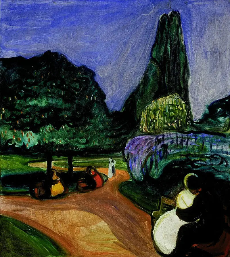 Notte d'estate a Studenterlunden - Edvard Munch