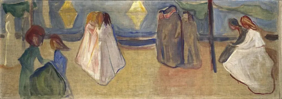 Notte d'estate (Fregio Reinhardt) - Edvard Munch