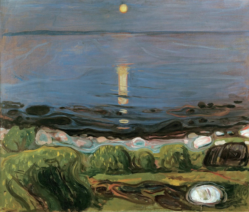 Notte d'estate sulla spiaggia - Edvard Munch