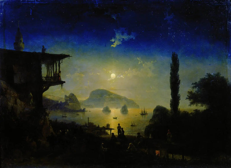 Notte di luna in Crimea, Gurzuf - Ivan Aïvazovski