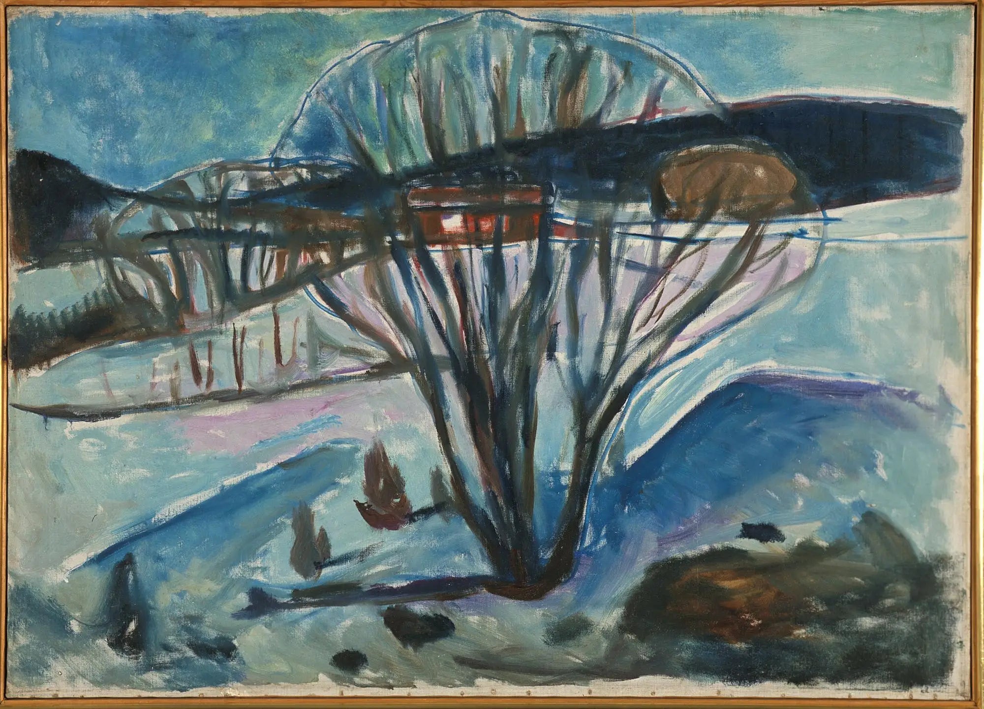 Reproduction du tableau « Nuit d'hiver - Edvard Munch » par Alpha Reproduction en peinture à l’huile
