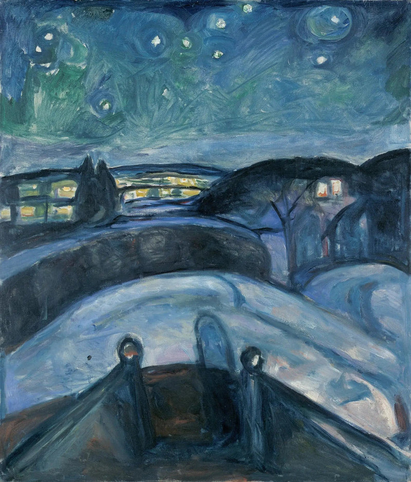 Notte stellata - Edvard Munch