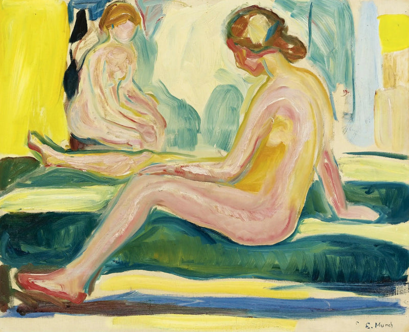 Nudi femminili seduti - Edvard Munch