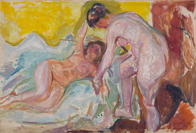 Nudi femminili, seduti e sdraiati - Edvard Munch