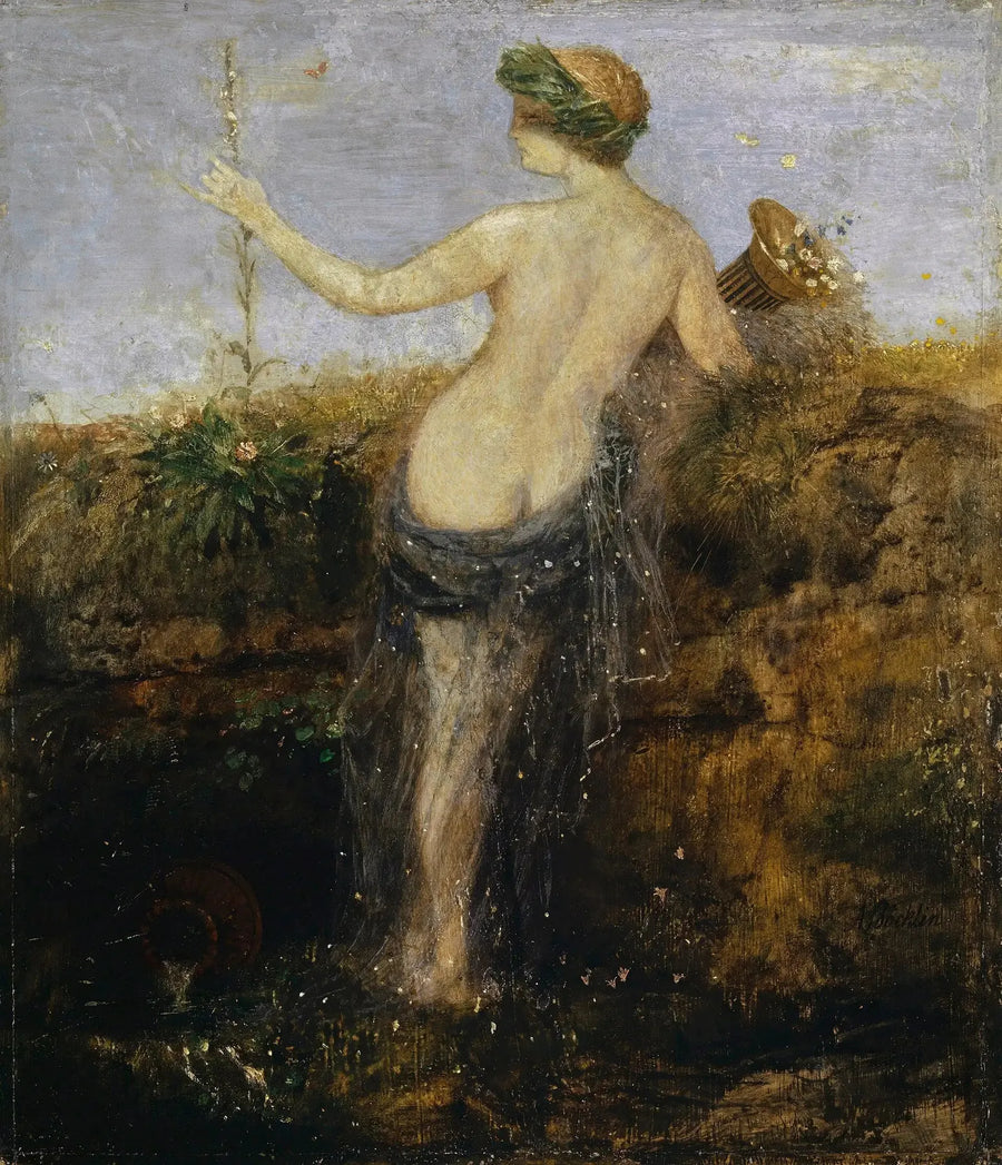 Nymphe alla corna dell'abbondanza - Arnold Böcklin