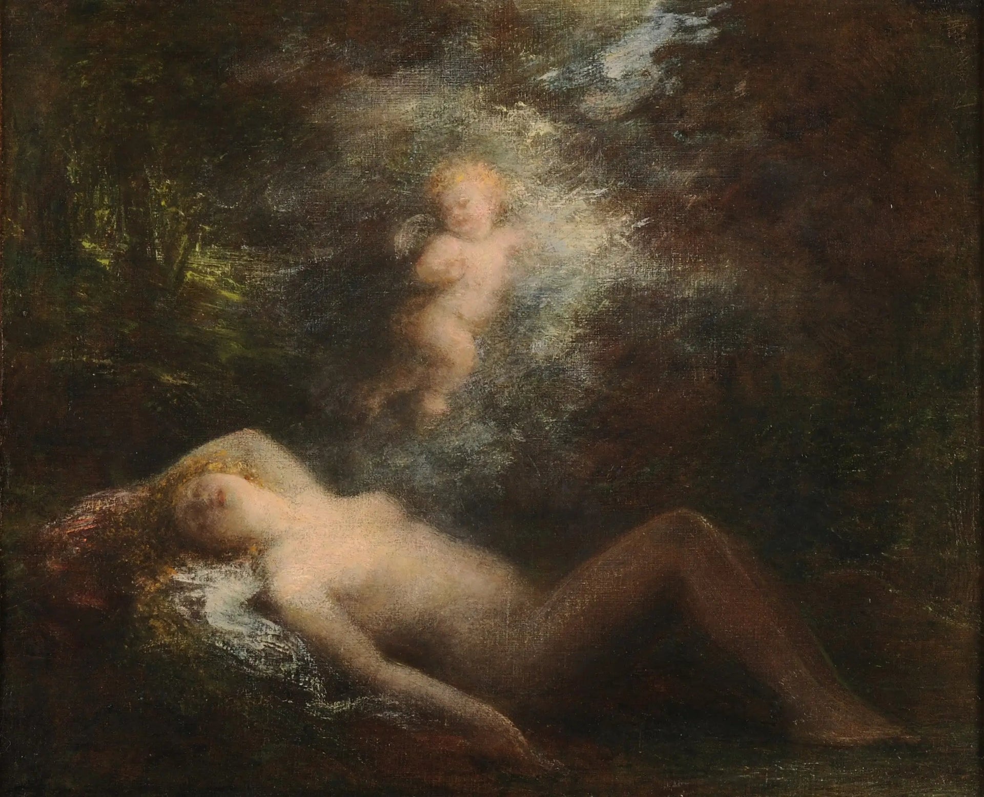 Nymphe endormie - Henri Fantin-Latour image 1 tableau peint à l’huile sur toile