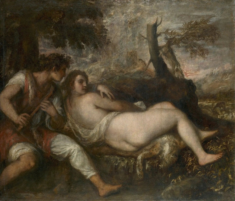 Ninfa e Pastore - Tiziano