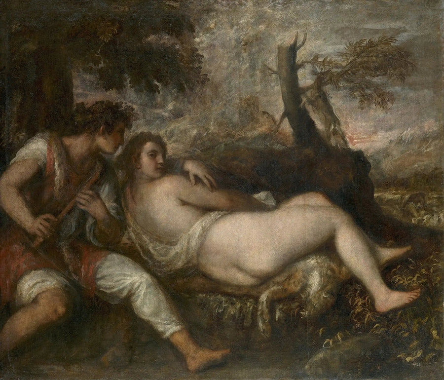 Ninfa e Pastore - Tiziano